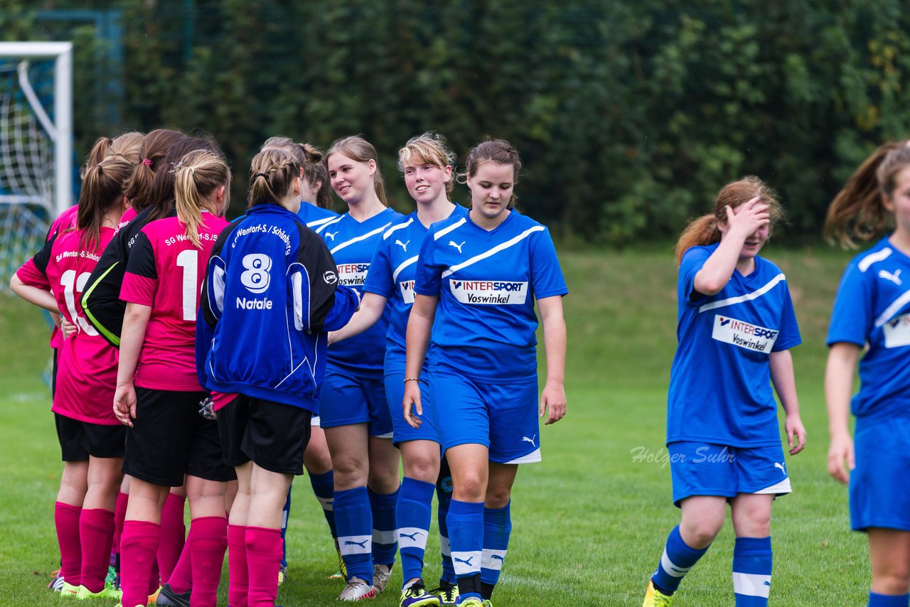 Bild 437 - B-Juniorinnen FSG BraWie 08 - JSG Sandesneben : Ergebnis: 2:0